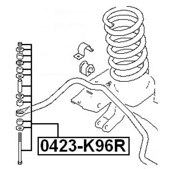 0423-K96R - Rod/Strut, stabiliser 