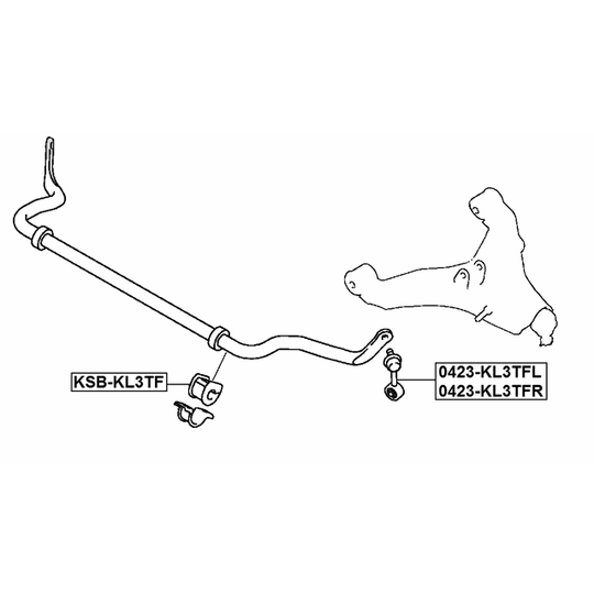 0423-KL3TFL - Rod/Strut, stabiliser 