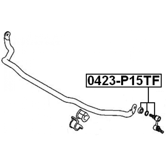 0423-P15TF - Rod/Strut, stabiliser 