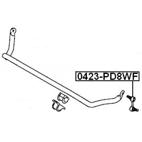 0423-PD8WF - Rod/Strut, stabiliser 