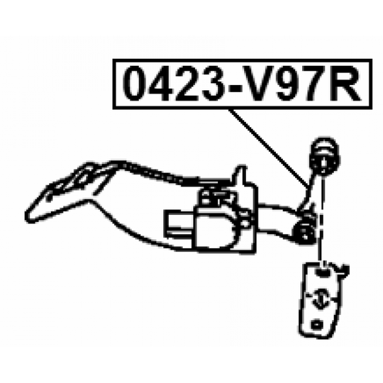 0423-V97R - Tanko, kallistuksenvaimennin 