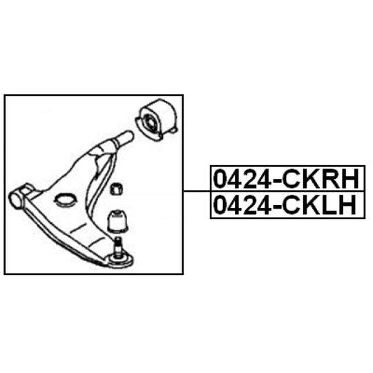 0424-CKRH - Track Control Arm 