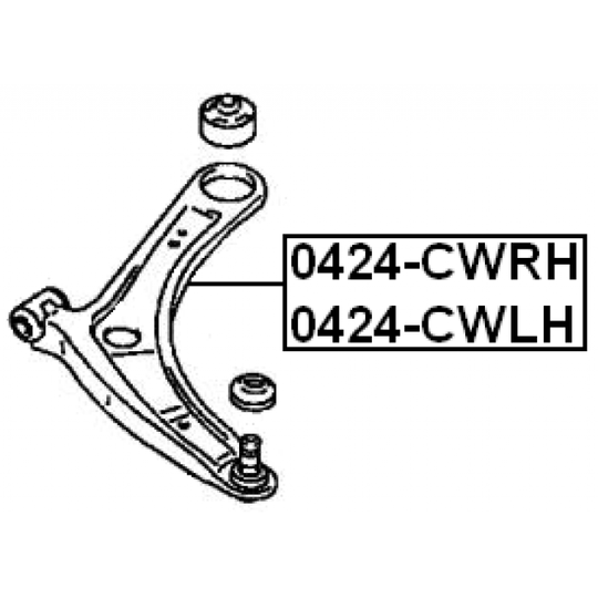 0424-CWLH - Track Control Arm 