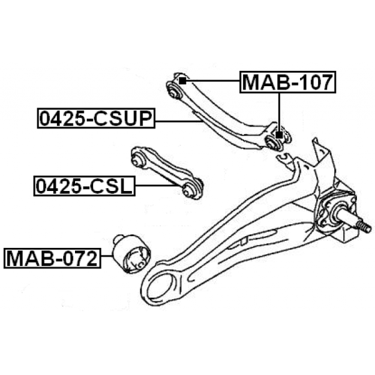 0425-CSUP - Track Control Arm 