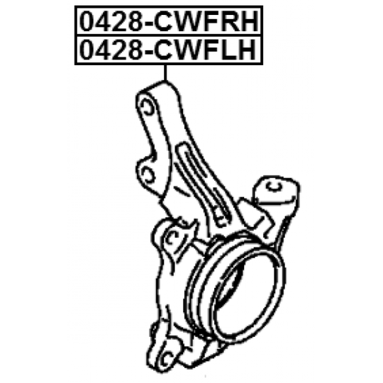 0428-CWFLH - Käändmik, rattakinnitus 