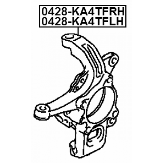 0428-KA4TFLH - Olka-akseli, pyöräntuenta 