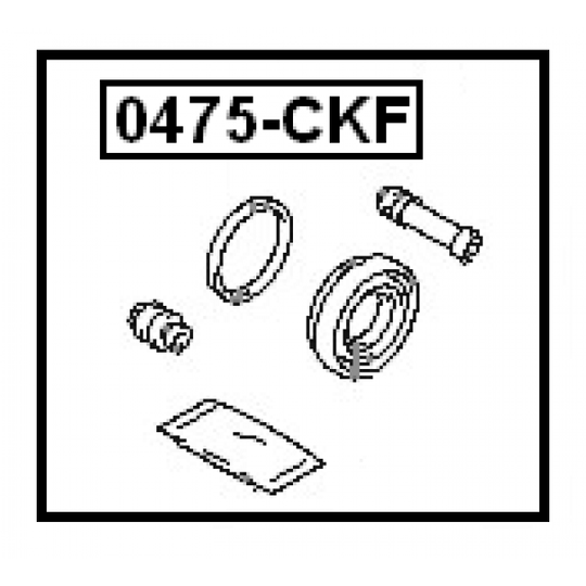 0475-CKF - Remondikomplekt, Pidurisadul 