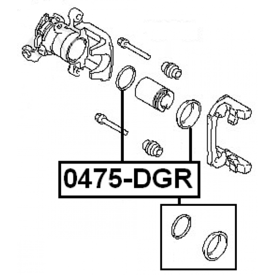 0475-DGR - Repair Kit, brake caliper 