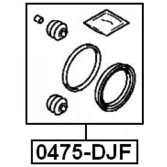 0475-DJF - Repair Kit, brake caliper 