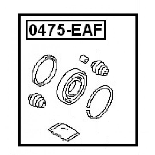 0475-EAF - Reparationssats, bromsok 
