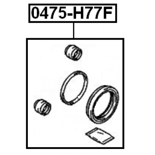 0475-H77F - Repair Kit, brake caliper 