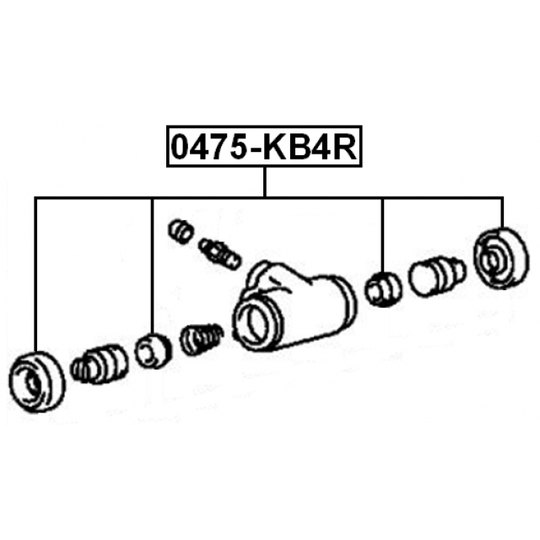 0475-KB4R - Repair Kit, brake caliper 