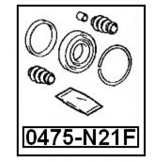 0475-N21F - Repair Kit, brake caliper 