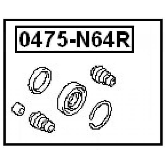 0475-N64R - Repair Kit, brake caliper 