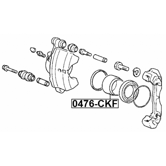 0476-CKF - Piston, brake caliper 