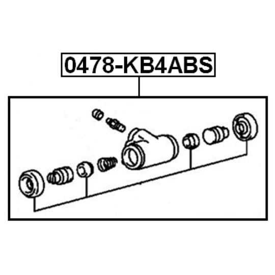0478-KB4ABS - Wheel Brake Cylinder 