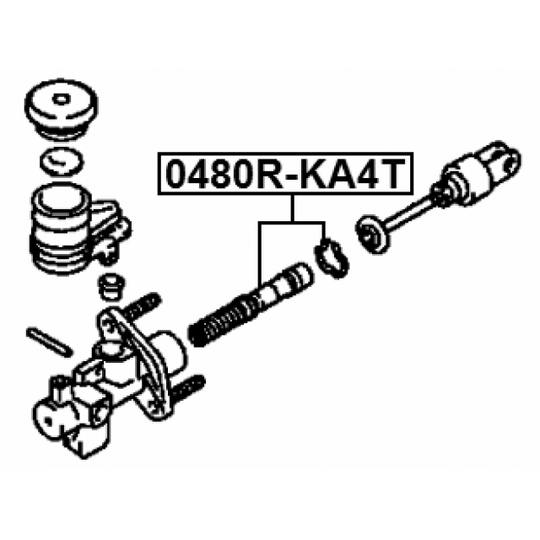 0480R-KA4T - Repair Kit, clutch master cylinder 