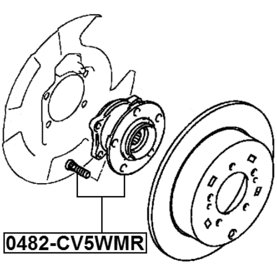 0482-CV5WMR - Pyörän napa 
