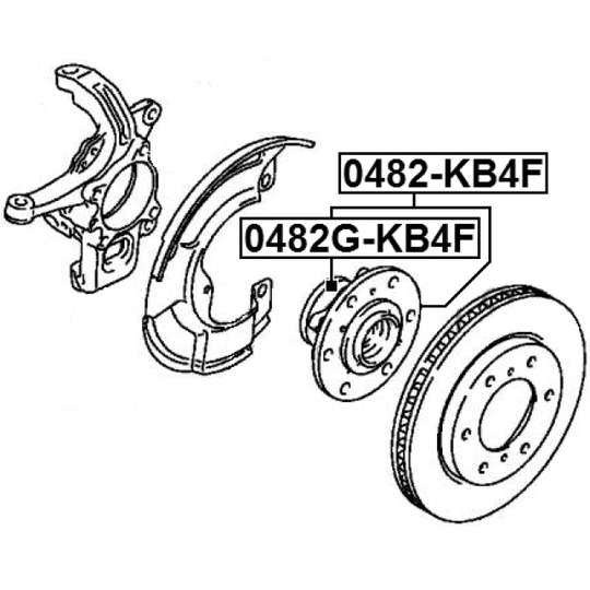 0482G-KB4F - Wheel Hub 