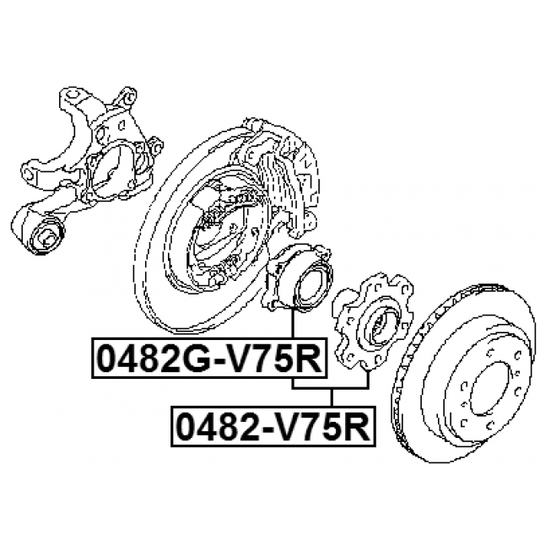 0482G-V75R - Wheel Hub 