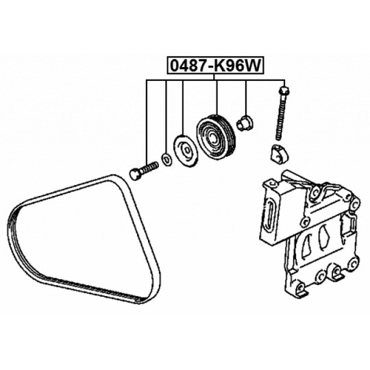 0487-K96W - Pingutusrull, soonrihm 