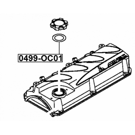 0499-OC01 - Tihend, õli täiteava sulgur 