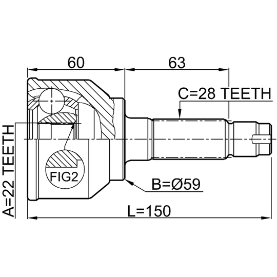 0510-042 - Joint Kit, drive shaft 