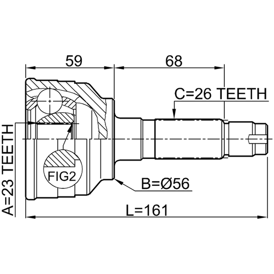 0510-MPV - Joint Kit, drive shaft 
