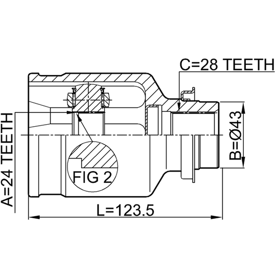 0511-M320MTRH - Joint Kit, drive shaft 