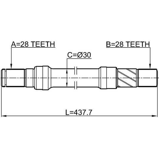 0512-CX7RH - Drive Shaft 