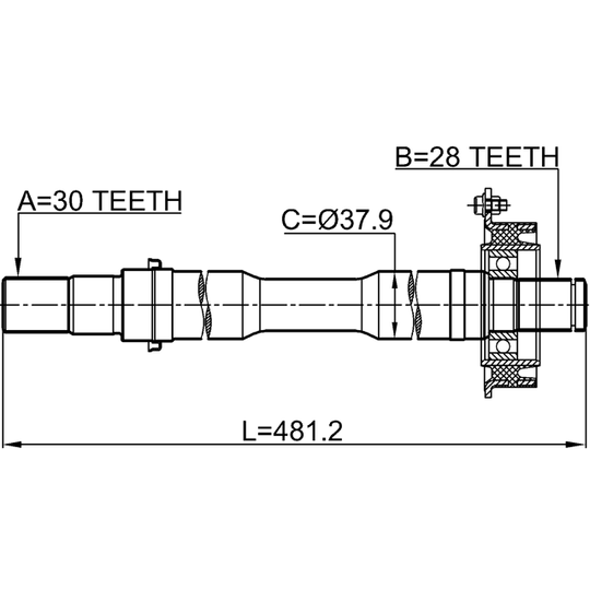 0512-MPVRH - Drive Shaft 