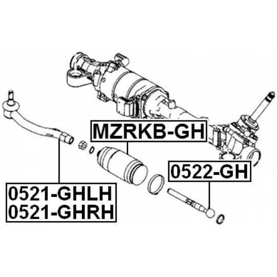 0522-GH - Tie Rod Axle Joint 