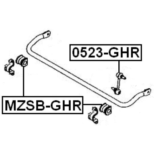 0523-GHR - Rod/Strut, stabiliser 
