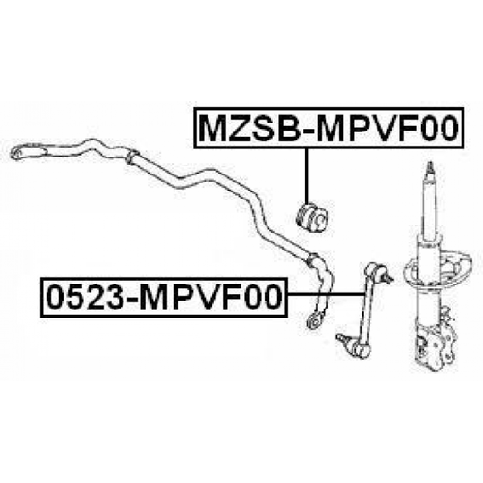 0523-MPVF00 - Rod/Strut, stabiliser 