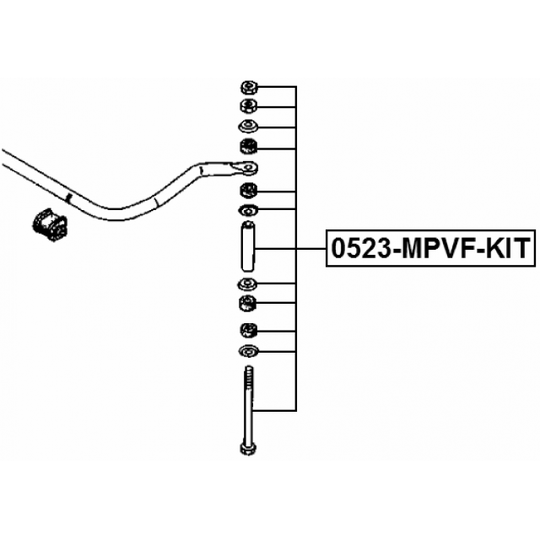 0523-MPVF-KIT - Stabilisaator, Stabilisaator 