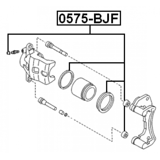 0575-BJF - Repair Kit, brake caliper 