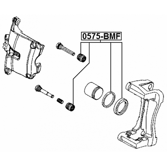 0575-BMF - Repair Kit, brake caliper 