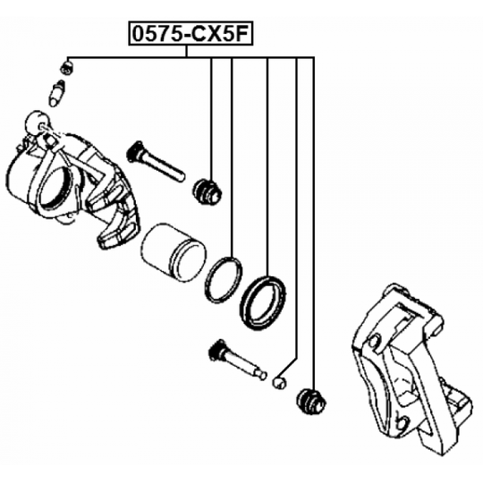 0575-CX5F - Repair Kit, brake caliper 