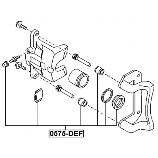 0575-DEF - Repair Kit, brake caliper 