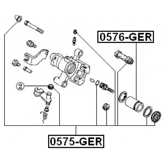 0575-GER - Repair Kit, brake caliper 