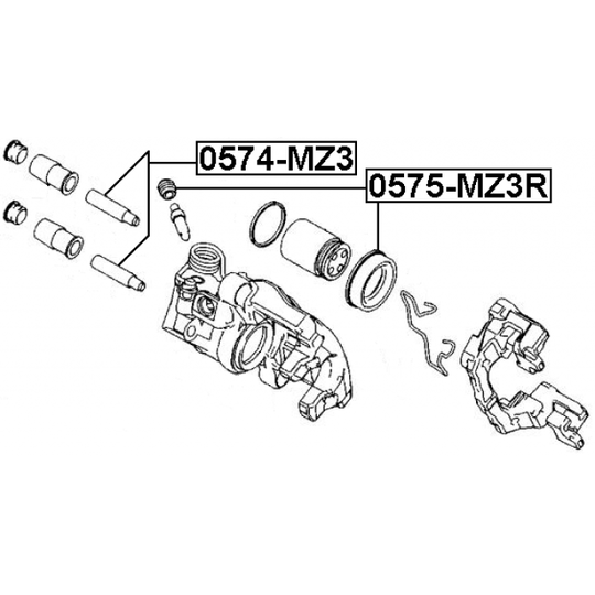 0575-MZ3R - Repair Kit, brake caliper 