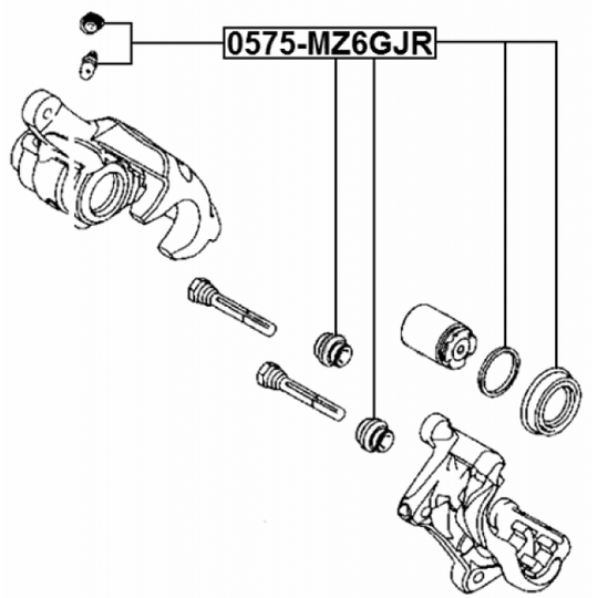 0575-MZ6GJR - Repair Kit, brake caliper 