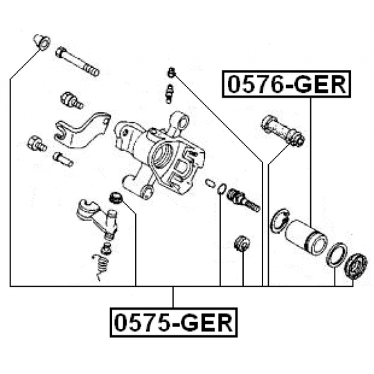 0576-GER - Piston, brake caliper 