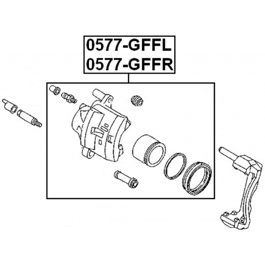 0577-GFFR - Brake Caliper 