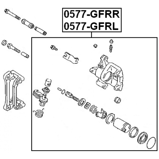 0577-GFRL - Brake Caliper 