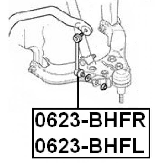0623-BHFL - Rod/Strut, stabiliser 