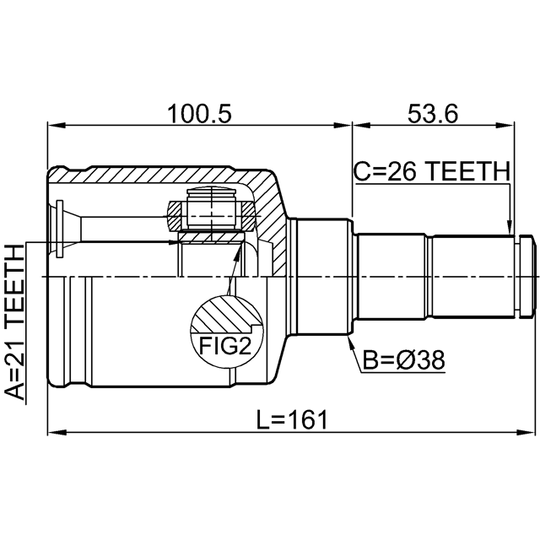 0711-LIALH - Joint Kit, drive shaft 