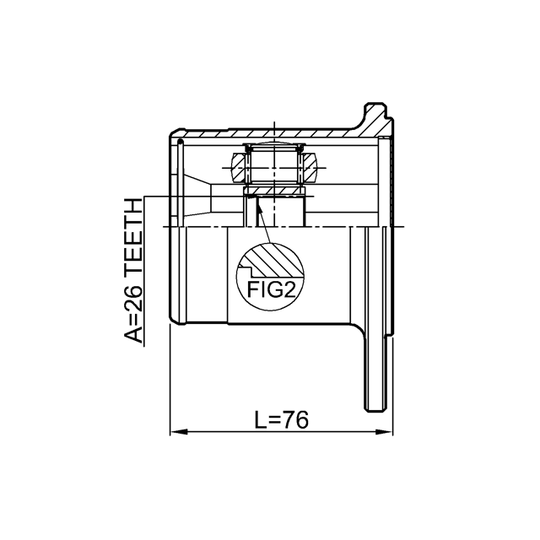 0711-SX4R - Ledsats, drivaxel 