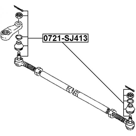0721-SJ413 - Tie rod end 
