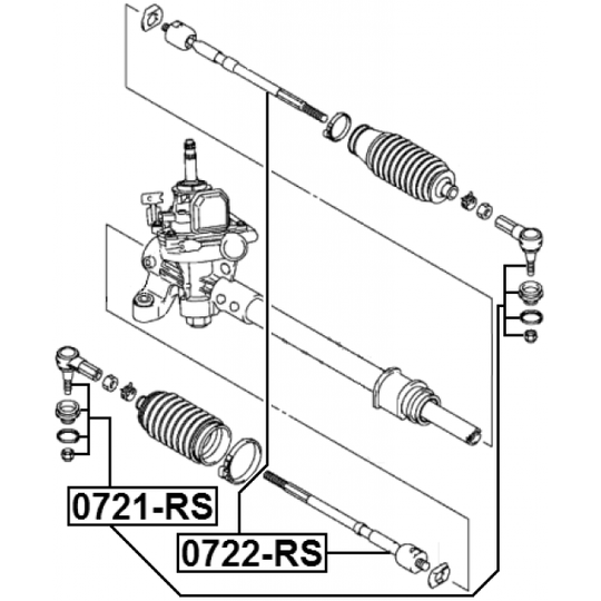 0722-RS - Tie Rod Axle Joint 
